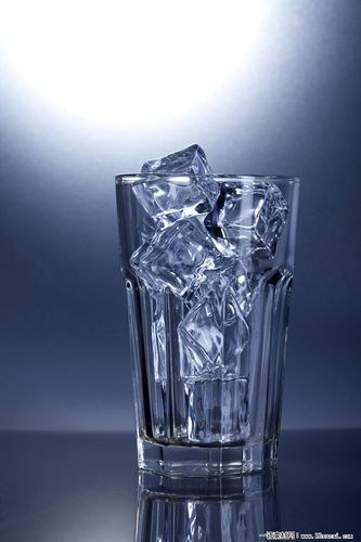 冰块玻璃杯高清图片下载
